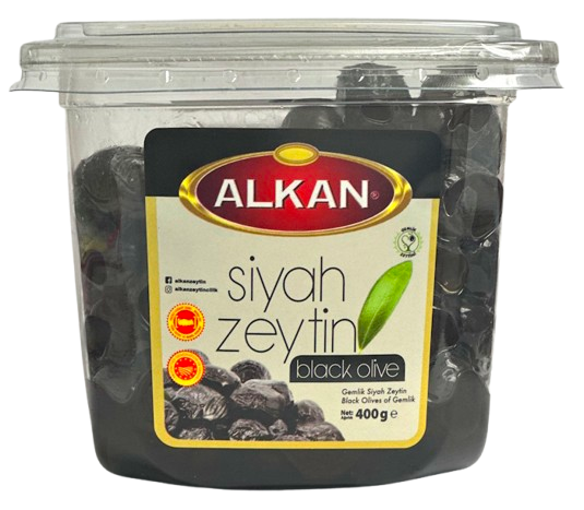 Alkan Gemlik Dry Black Olives Medium